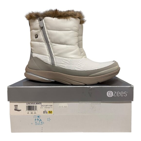 BZees "Luscious White" Short Ankle Boot (8.5) - Picture 2 of 5
